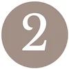 Brown circle with number 2