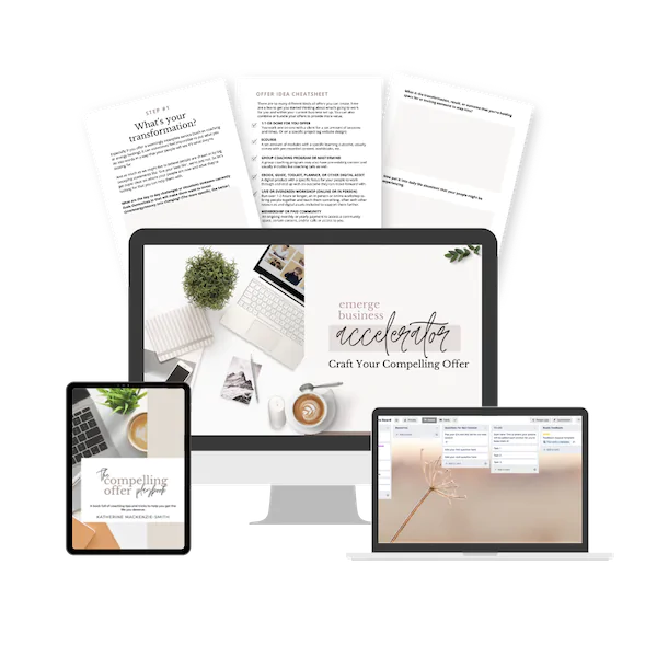 Mock up of deliverables from phase 1 of program