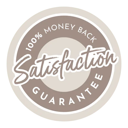 100% Money Back Satisfaction Guarantee symbol