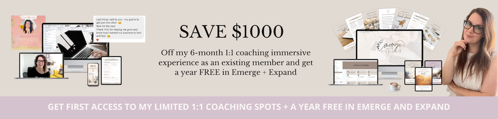 1:1 coaching offer for members $1000 off my 6-month coaching