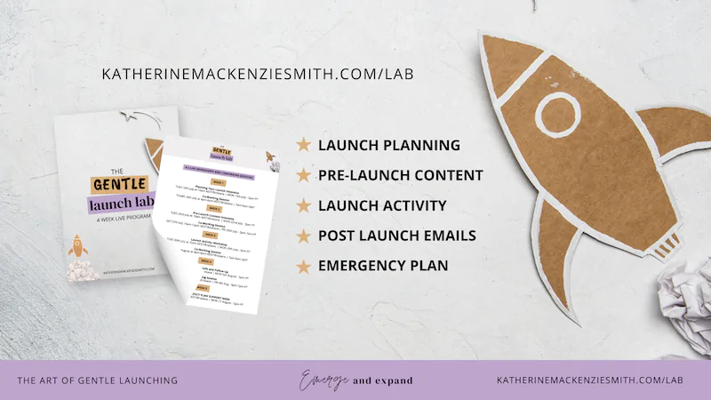 Gentle Launch Lab for solopreneurs
