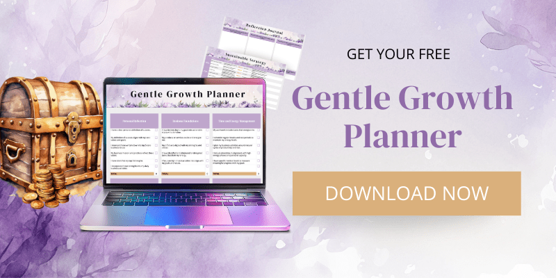 graphic realign your business with your passion gentle growth planner